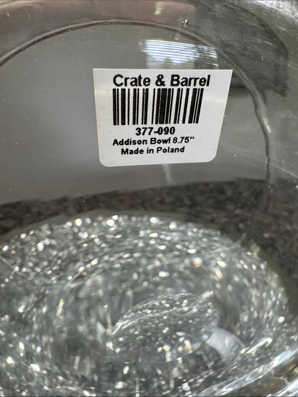 Crate&Barrel excellent ship
